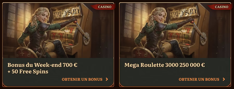 Les bonus proposés par Wild Robin Casino